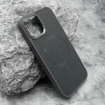 Maska / futrola CARBON MagSafe za iPhone 12/12 Pro (6.1) siva (big camera) (MS).