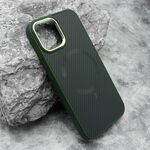 Maska / futrola CARBON MagSafe za iPhone 12/12 Pro (6.1) zelena (big camera) (MS).