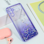 Maska / futrola Frame Glitter za Samsung A136 Galaxy A13 5G ljubicasta.