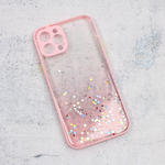 Maska / futrola Frame Glitter za iPhone 12 Pro 6.1 roze.