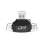 Citac kartica SD microSD na Type C Lightning USB 2.0 JWD-84 crni.