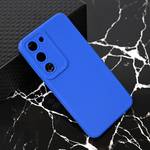 Silikonska maska / futrola Teracell Giulietta za Samsung S911B Galaxy S23 mat plava.