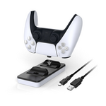 Dobe TP5-0505 stalak-punjac za dva gamepada PS5 bel1.