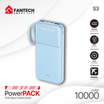 Back Up Baterija Prenosiva baterija Fantech S3 10000mAh, 10W plavi.