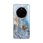 Silikonska maska / futrola print za Huawei Honor Magic 7 Pro Blue Gold Marble.