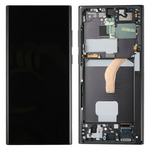LCD displej za Samsung S908/Galaxy S22 Ultra + touchscreen + frame crni OLED.