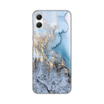 Silikonska maska / futrola print za Samsung A055 Galaxy A05 Blue Gold Marble.