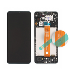 LCD displej za Samsung A125 Galaxy A12 + touchscreen + frame crni Service Pack original/GH82-26485A.