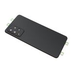 Poklopac baterije za Samsung A525F Galaxy A52 + staklo kamere crni (NO LOGO) (MS).