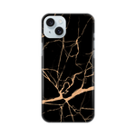 Silikonska maska / futrola print za iPhone 15 Plus All crni.
