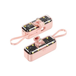 Back Up Baterija prenosiva baterija privezak Oxpower 5000mAh lightning roze.