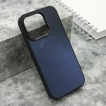 Maska / futrola COLOR METAL MagSafe za iPhone 15 Pro (6.1) crna (MS).