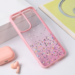 Maska / futrola Frame Glitter za Samsung A366 Galaxy A36 5G roze.