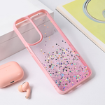 Maska / futrola Frame Glitter za Samsung A165F Galaxy A16 roze.