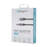 Adapter Pluginn 3.5mm na Type C 1m crni.