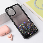 Maska / futrola Frame Glitter za Samsung A065F Galaxy A06 crna.