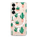 Maska / futrola silikonska print MagSafe za Samsung S931 Galaxy S25 5G cactus (MS).