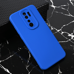 Silikonska maska / futrola Teracell Giulietta za Xiaomi Redmi Note 8 Pro mat plava.
