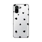 Silikonska maska / futrola print ultra tanka za Xiaomi Redmi Note 10 4G/10s Hearts.