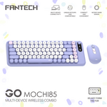 Combo mis tastatura wireless Fantech WK-898 GO mochi85 ljubicasta.