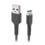 USB data kabl SBS M2 USB-A na Type C 1m crni (TECABLETYC1KPOS) (MS).