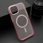 Maska / futrola SPARKLING MagSafe za iPhone 15 roze (MS).