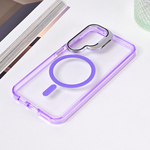 Maska / futrola Magsafe providna za Samsung S921B Galaxy S24 ljubicasta.