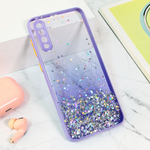 Maska / futrola Frame Glitter za Samsung A307F/A505F/A507F Galaxy A30s/A50/A50s ljubicasta.