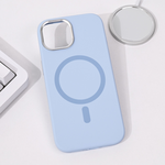 Maska / futrola Magsafe Pure Plus za iPhone 15 6.1 svetlo plava.