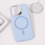 Maska / futrola Magsafe Pure Plus za iPhone 15 Pro 6.1 svetlo plava.