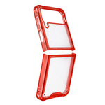 Maska / futrola providna TPU za Samsung F721B Samsung F721 Galaxy Z Flip 4 crvena.