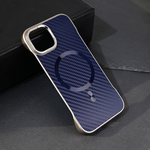Maska / futrola Magsafe Carbon za iPhone 15 6.1 plava.