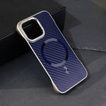 Maska / futrola Magsafe Carbon za iPhone 13 Pro plava.