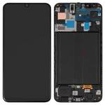 LCD displej za Samsung A505/Galaxy A50 + touchscreen + frame crni INCELL.