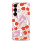Maska / futrola silikonska print MagSafe za Samsung S931 Galaxy S25 5G cherry (MS).