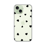 Silikonska maska / futrola print ultra tanka za iPhone 15 Hearts.