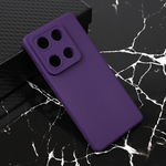 Silikonska maska / futrola Teracell Giulietta za Xiaomi Redmi Note 14S (EU) mat tamno ljubicasta.