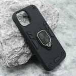 Maska / futrola Square Ring za iPhone 15 crna (MS).