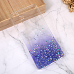 Silikonska maska / futrola Glitter za Samsung A556 Galaxy A55 5G ljubicasta.