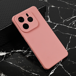 Silikonska maska / futrola Teracell Giulietta za Xiaomi Redmi Note 14 5G mat tamno roze.
