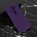 Silikonska maska / futrola Teracell Giulietta za Xiaomi Redmi Note 8 Pro mat tamno ljubicasta.