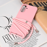 Maska / futrola Crossbody za Samsung A566 Galaxy A56 roze.