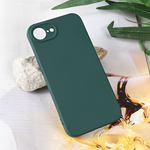 Maska / futrola Teracell Soft Velvet za iPhone 16e 6.1 tamno zelena.