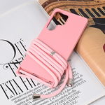 Maska / futrola Crossbody za Samsung S938 Galaxy S25 Ultra roze.