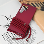 Maska / futrola Crossbody za Samsung S938 Galaxy S25 Ultra bordo.