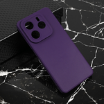 Silikonska maska / futrola Teracell Giulietta za Xiaomi Redmi Note 14 5G mat tamno ljubicasta.
