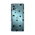 Silikonska maska / futrola print ultra tanka za Motorola Moto G72 Hearts.