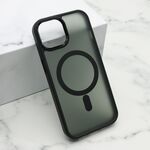 Maska / futrola SILKY MAGSAFE za iPhone 15 crna (MS).