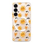 Maska / futrola silikonska print MagSafe za Samsung S931 Galaxy S25 5G sun (MS).
