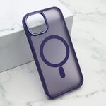 Maska / futrola SILKY MAGSAFE za iPhone 15 ljubicasta (MS).